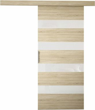 Mirjan24 Mobilier1 - Puerta Corredera Closico 174, Roble Sonoma + Blanco