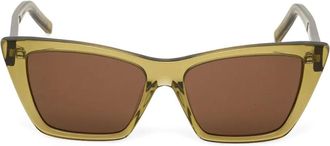 Saint Laurent Eyewear Occhiali da sole cat-eye - Verde