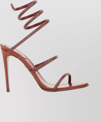 Rene Caovilla embellished satin sandals