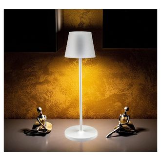 Trade Shop Trade Shop Traesio - Trade Shop - Lampada Por Tavolo Senza Fili Led Bianca Dimmerabile Touch Luce Bianca Calda 2 W