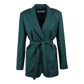 Max Mara Jassen, Dames, Groen, S, Wol, Talento Blazer
