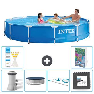 Intex Piscina Con Estructura Redonda - 366x76 Cm - 7-piezas S337