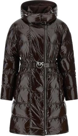 Pinko Down Jassen - Dames - Dons jassen - Bruin - L - Jassen