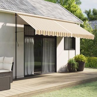 vidaXL Tela De Repuesto De Toldo Rayas De Colores 4x3,5 M Vidaxl