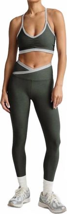 Beyond Yoga Spacedye Outlines High Waisted Midi Leggings In Dusty Forest Heather