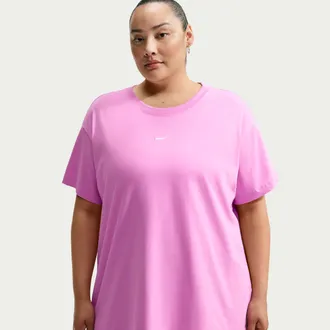 Nike Womens Nike Sportswear Classic Oversized T-Shirt (Plus Size) in Purple | IH7954-503