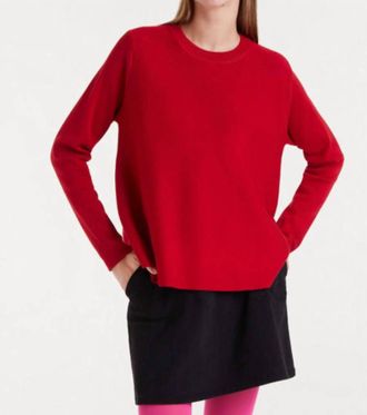 Compa&ntilde;&iacute;afant&aacute;stica Jersey Crewneck Sweater In Red
