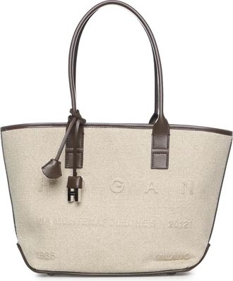 Hogan Kleine Shoppingtas Adres - Dames - Shoppers - Beige - ONE Size - Leer - Tassen