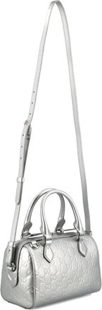 Gucci GG Emblem kleine handtas - Zilver