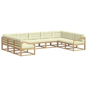 vidaXL Conjunto De Sof&aacute;s De Exterior 9 Uds. Vidaxl