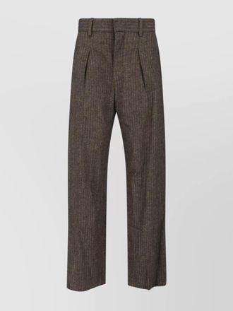 Isabel Marant straight trousers with buttoned back pocket