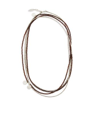 Brunello Cucinelli Bracciale con perline - Argento