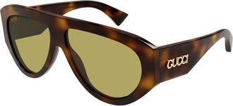 Gucci GG2128S 002 Mens Sunglasses Tortoiseshell Size 58 - Free RX Lenses - Free RX Lenses