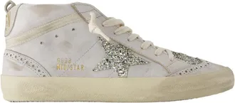 Golden Goose Mid Star Sneakers - Golden Goose Deluxe Brand - Leather - Beige