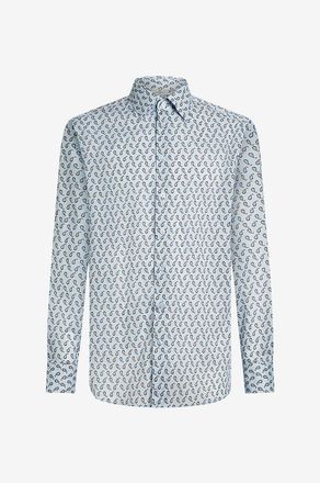 Etro Langarm-Hemd mit Print Floral Paisley Details