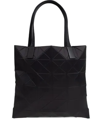 Bao Bao Issey Miyake Track geometric-pattern tote bag - women - Polyurethane - One Size - Black