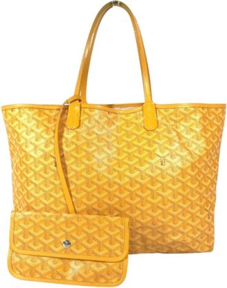 Goyard Yellow Pvc Leather Tote Bag (Pre-Owned)