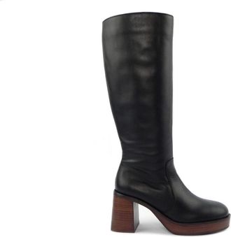 &Aacute;ngel Alarc&oacute;n Hoge laarzen - Dames - Hoge Laarzen - Zwart - 36 EU - Schoenen