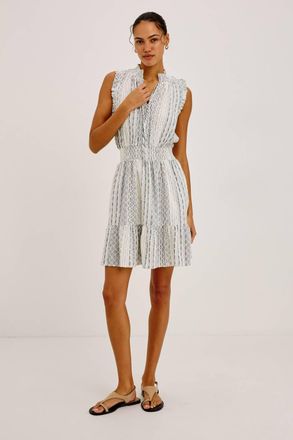 Rails Didi Dress In Striped Eyelet