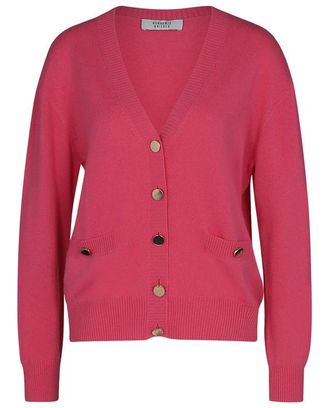 Bongenie Grieder Gekn&ouml;pfter Cardigan aus Bio-Kaschmir mit V-Ausschnitt