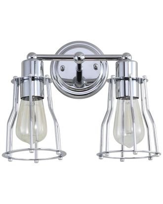 Jonathan Y Designs Jonathan Y Designs 2-Light Evelyn Chrome Vanity Light