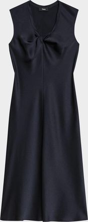 Theory Twisted Scoop-Neck Dress
