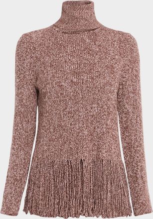 Zimmermann Hypnotic Fringed Turtleneck Sweater