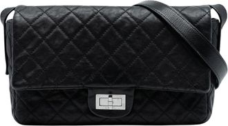 Chanel Pre-owned Quilted Leather Shoulder Bag - Dames - Vintage Schoudertas - Zwart - ONE Size - Leer - Vintage
