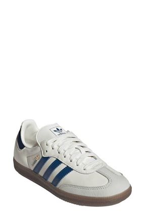 adidas Gender Inclusive Samba OG Sneaker in Off White/Petrol/Indigo at Nordstrom, Size 10.5 Womens