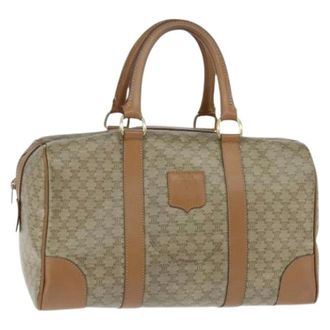 Celine Pre-owned Weekend Bags, female, Beige, Size: ONE SIZE Pre-owned Canvas Weekend Bag