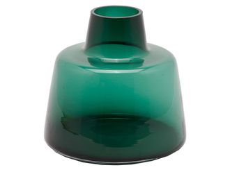 Schubiger M&ouml;bel Vase Glas Petrol H: 23 cm