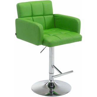 Clp Taburete Los Angeles Verde Cromado