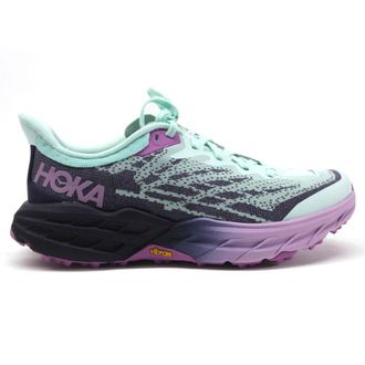Hoka One One Hoka Speedgoat 5 Textile Synthetic Womens Low Top Trainers - Sunlit Ocean Night Sky - Size:UK 6.5