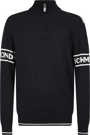 John Richmond Lupetto Ranur - Heren - Ronde hals truien - Zwart - 2XL - Truien & Vesten