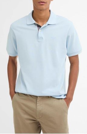 Barbour Tailored Fit Pima Cotton Polo in Sky at Nordstrom, Size Xx-Large