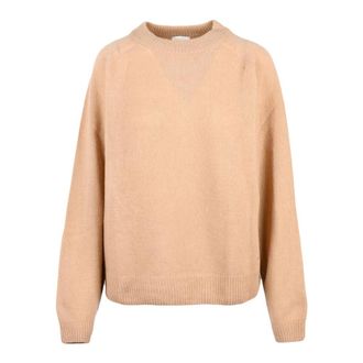 Alysi Truien & Vesten, Dames, Beige, M, Wol, Ronde hals trui