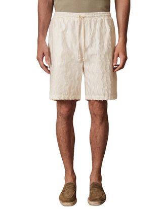 Reiss Serra Wave Fringed Drawstring Short