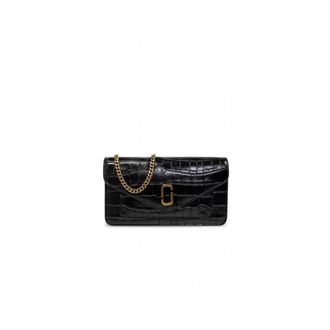 Marc Jacobs Accessoires, Dames, Zwart, ONE Size, Leer, Longshot Chain Wallet