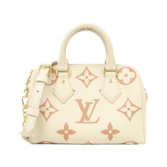 Louis Vuitton Cream White Leather Boston Bag (Pre-Owned)