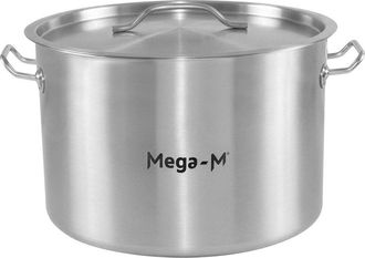 OEM Olla Mediana Para Catering Con Tapa Mega-m Standard 24 L, Di&aacute;metro 36 Cm X Altura 24 Cm N
