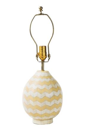 Mela Artisans Ivory Herringbone Table Lamp in Beige at Nordstrom