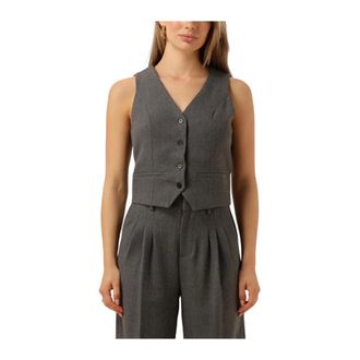 Notre-V Jassen, Dames, Grijs, L, Elegante Gilet