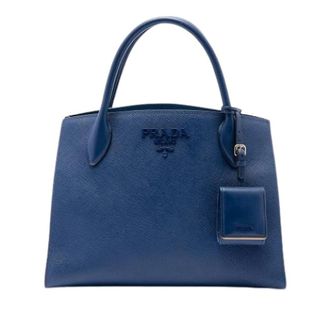 Prada Pre-owned Handbags, female, Blue, Size: ONE SIZE Pre-owned Vintage Satchel