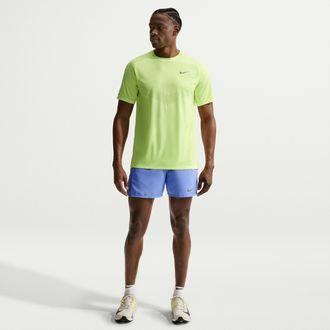 Nike Mens Miler Dri-FIT 5 Brief-Lined Running Shorts in Blue | IF2060-494