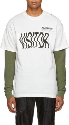 AMBUSH Mens White Cotton T-Shirt