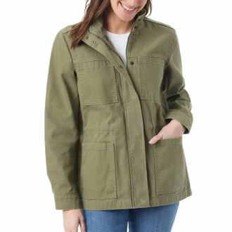 Gloria Vanderbilt Anorak Utility Jacket In Garden Sage