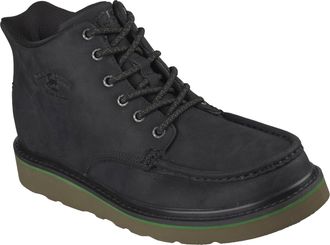 Skechers mens John Deere Brockman 2.0 Moc Toe Lace Up Slip Ins, Black, 10.5 UK