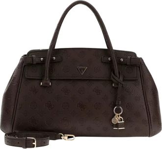 Guess Diana 3 Comp Satchel - Dames - Schoudertassen - Bruin - ONE Size - Tassen