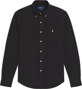 Polo Ralph Lauren Logo-embroidered Cotton Shirt - Black - Xxl