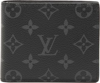 Louis Vuitton Black Gray Monogram Eclipse Pvc Leather Monogram Eclipse Wallet (Bi-Fold) (Pre-Owned)